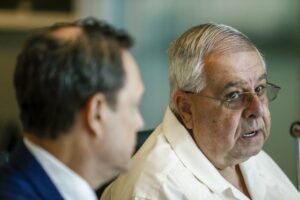 José Ramón López Regueiro speaks during a press conference in Coral Gables, Florida on Wednesday, September 25, 2019. The Cuban exile has filed a Helms-Burton suit against American Airlines and LATAM Airlines Group. (AP Photo/Brynn Anderson)José Ramón López Regueiro speaks during a press conference in Coral Gables, Florida on Wednesday, September 25, 2019.